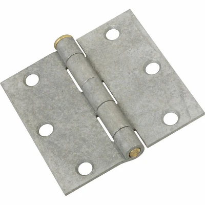 Loose Pin Hinge, Galvanized, 3 x 3 In.