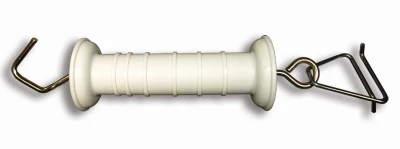 1.5-In. Poly Tape Gate Handle, Stainless Steel Tensioner, White