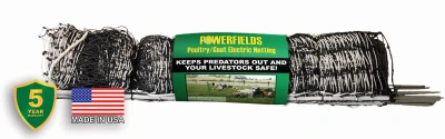 Poultry And Goat Electric Fence Netting, 40-inch Tall X 164-feet, Model P-89-w