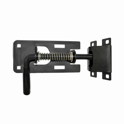 Universal Black Spring Action Gate Latch for Secure Gate Closure