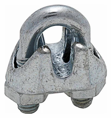 Wire Cable Clamp, Stainless Steel, 1/2 In.