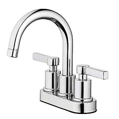 Mid-Arch Two-Handle Lavatory Faucet in Chrome Finish