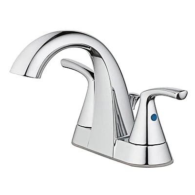 Centerset Lavatory Faucet With Pop-Up, 2 Lever Handles, Chrome