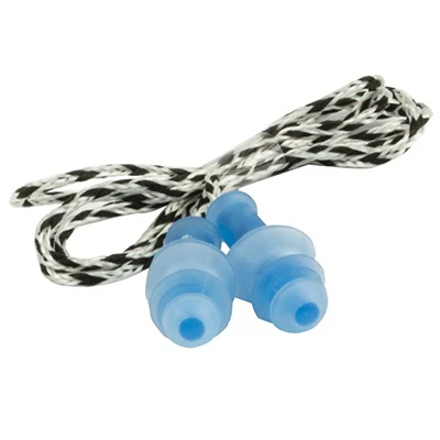 Corded Tri-flange Ear Plugs, Nrr 25db, 80 Pairs