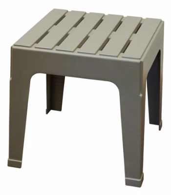 Big Easy Stack Table, Gray, 17.75 x 18.9 x 18.9 In.