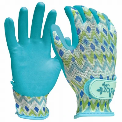 Grip Garden Gloves for Women, Large Size, Adjustable Wrist Strap, Durable and Comfortable