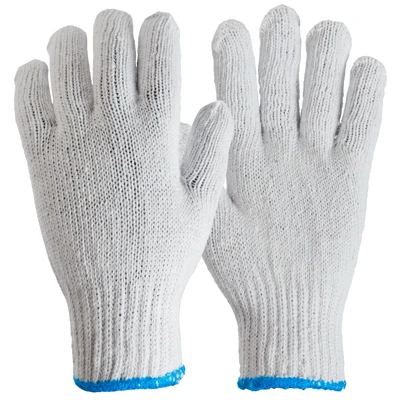 String Knit Gloves, Ambidextrous, Men's Large, 3-Pk.
