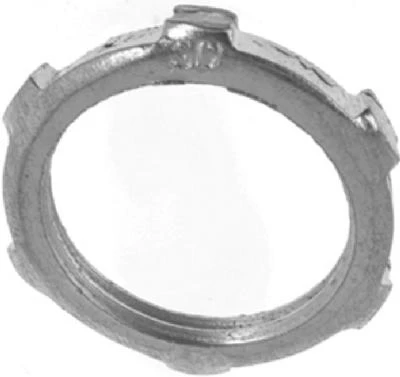 Conduit Fitting, Rigid/IMC Steel Locknut, 1-In., 2-Pk.
