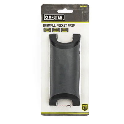 Drywall Pocket Rasp With Ergonomic Soft Grip Design And Edge Guides