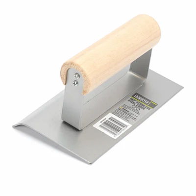 Stainless Steel Masonry Edger, 6" X 3" For Concrete Finishing