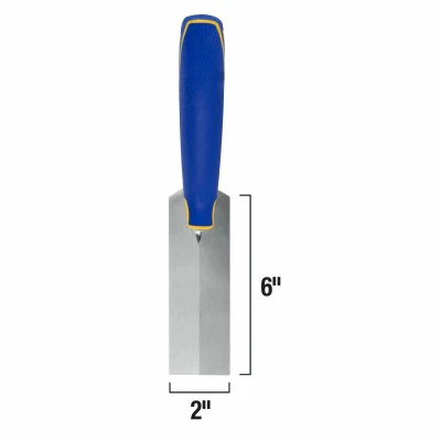 Flat Margin Trowel, Comfort Grip, 6 x 2 In.