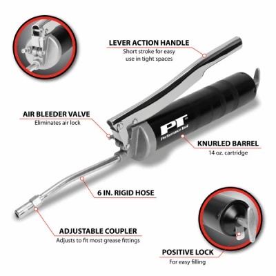 Lever Action Grease Gun with Durable Steel Construction for Heavy Duty Lubrication