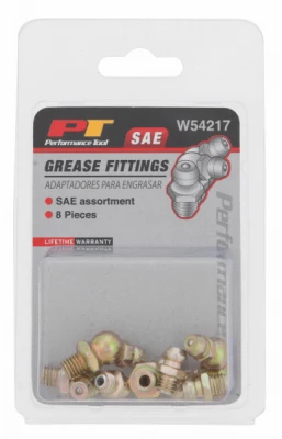 Eight Piece SAE Grease Fitting Assortment Kit