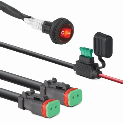 LED Light Bar Wiring Harness, Double