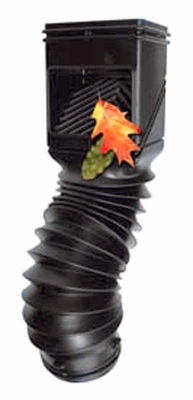 Downspout Filter, Black PVC, 18-In.