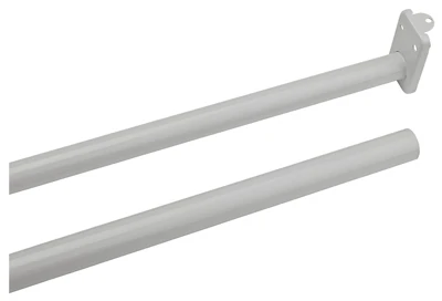 Round Closet Rod, White, 48-72 Inches, Model N236-206