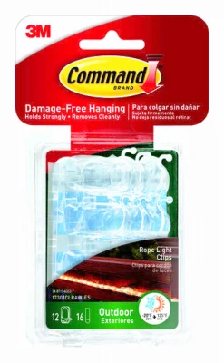 Outdoor Rope Light Clips, Clear, 12-Ct.
