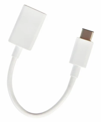 USB Type-C To USB Type A Adapter Cable, White