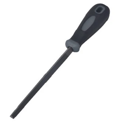 Slim Taper File, Triangle, T12 Steel, 9 In.