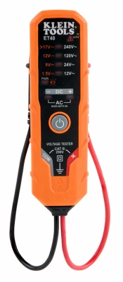 Electronic AC/DC Voltage Tester, Battery-Operated