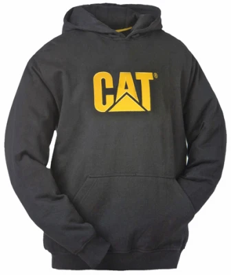 CAT Trademark Hooded Sweatshirt, Black, Medium