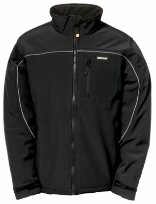 CAT Trademark Soft Shell Jacket, Black, XL