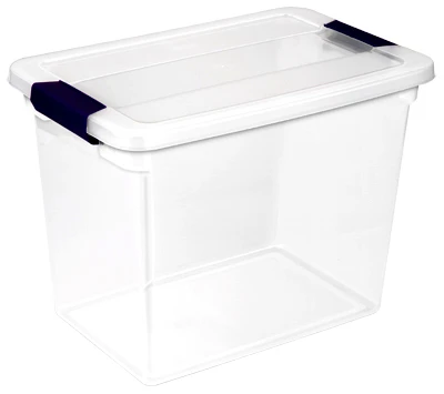 Clear View Latch Storage Box, 27-Qts.