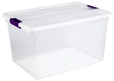 Clear View Latch Storage Box, 6-Qts.