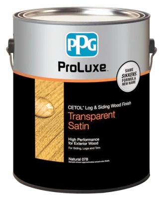 ProLuxe Log & Siding Wood Finish, Transparent Natural Oak, 1-Gallon
