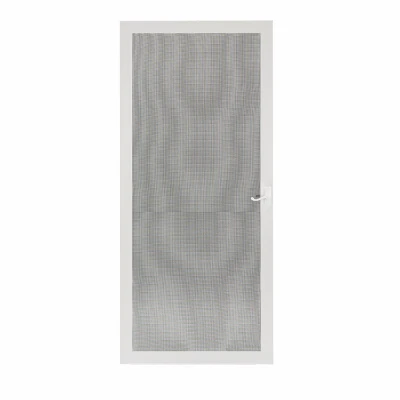 Metal Tech Screen Door, Full View, White, 36-In.