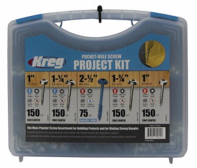 Pocket-Hole Screw Kit, 675-Pc.