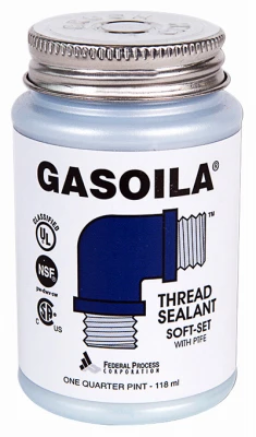 Soft Set Thread Sealant, With Brush, 1/4 Pt.