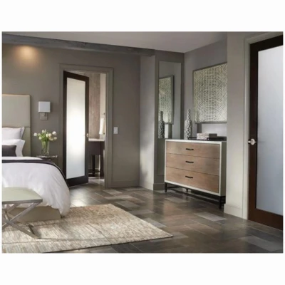 Latitude Passage Door Lever Handleset in Satin Nickel Finish