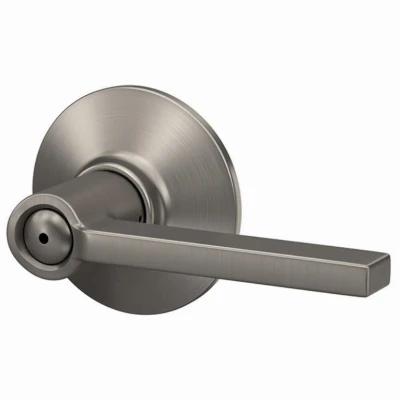 Latitude Bed and Bath Lever Handleset in Satin Nickel Finish