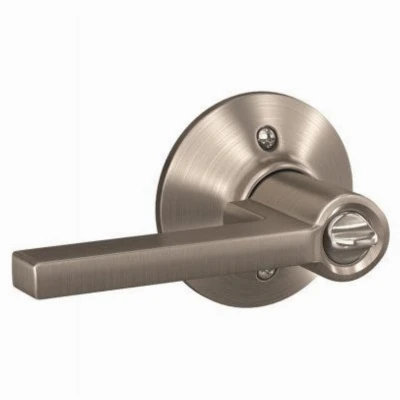 Latitude Satin Nickel Keyed Entry Lever Handleset with Deadbolt Lock