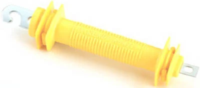Electric Fence Gate Handle, Spring, Yellow Rubber