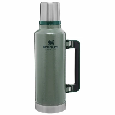 Classic Vacuum Bottle,Hammertone Green, 2-Qt.