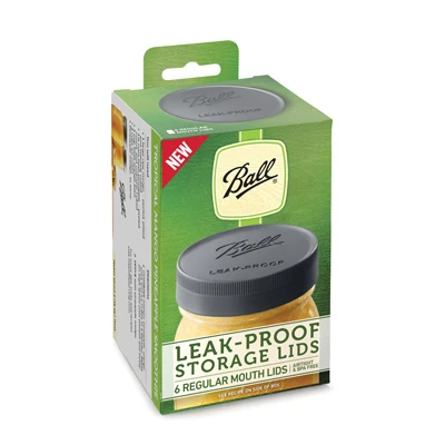 Canning Jar Storage Lids, Leak-Proof, Regular-Mouth, 6-Pk.