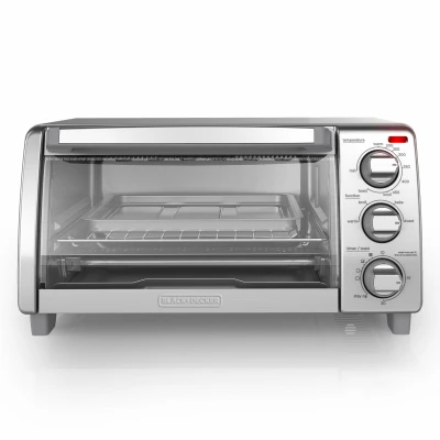 4-Slice Natural Convection Toaster Oven with Even Toasting and Multiple Cooking Functions