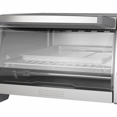 4-Slice Natural Convection Toaster Oven with Even Toasting and Multiple Cooking Functions