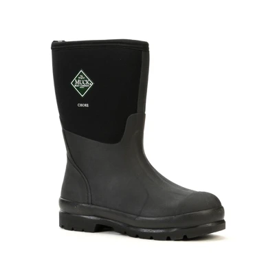 Mid Chore Boots, Black, Men's 13