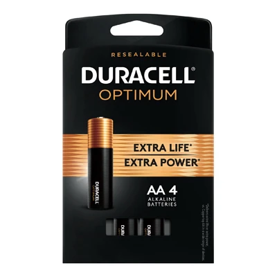Optimum Alkaline Batteries, AA, 4-Pk.