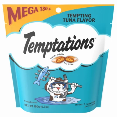 Tempting Tuna Flavor Cat Treats 6.3 Oz - 100% Nutritionally Complete