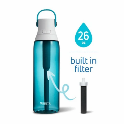 Sea Glass Water Bottle, 26 Ounce Capacity, Durable Reusable Design