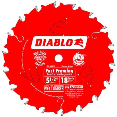 Circular Saw Blade, Framing, 18-Tooth x 5-1/2-In.