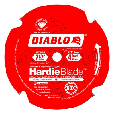 DIABLO Circular Saw Hardie Blade, 4-Tooth x 7-1/4-In.