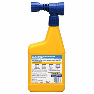 Outdoor Glass Cleaner 32 Ounce Bottle for Streak-Free Window Cleaning