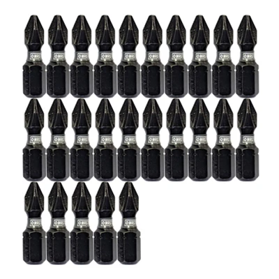Impact Power Bit, Phillips #2, 1 In., 25-Pk.