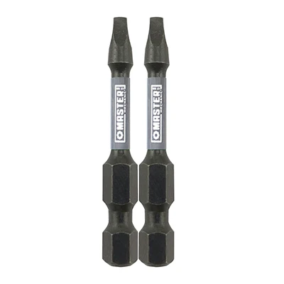 Impact Power Bit, Square SQ2, 2 In., 2-Pk.