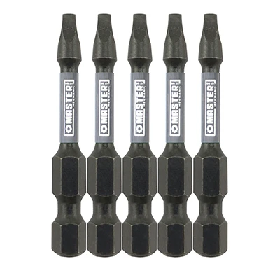 Impact Power Bit, Square SQ2, 2 In., 5-Pk.